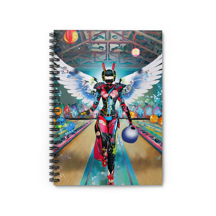Samurai Robot Angels Spiral Notebook - Ruled Line