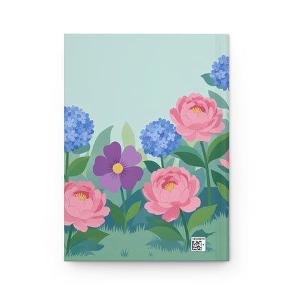 🌸🫖 The Ladies Of The Hydrangea Tea Garden Hardcover Journal – Art Deco Fashion Illustration