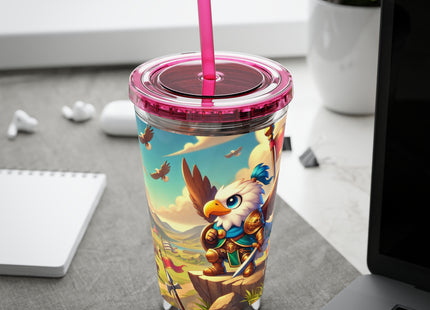Watchful Guardian Sunsplash Tumbler with Straw, 16oz