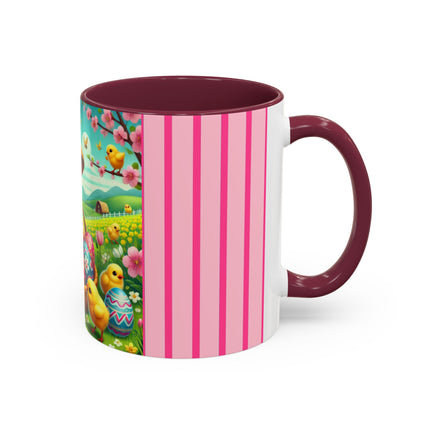 Geisha Kitten’s Easter Delight Colorful Mugs (11oz, 15oz)