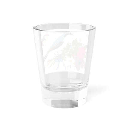 Bluebird & Butterfly Shot Glass – Spring Harmony & Delicate Beauty