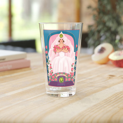 August & Peridot Zodiac Pint Glass