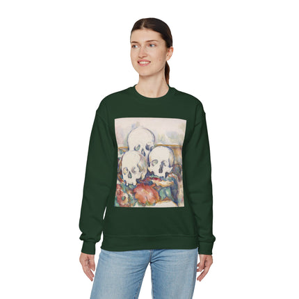 The Three Skulls by Paul Cézanne Unisex Heavy Blend™ Crewneck Sweatshirt