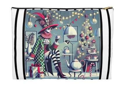 Whimsical Christmas Tea Party Accessory Pouch