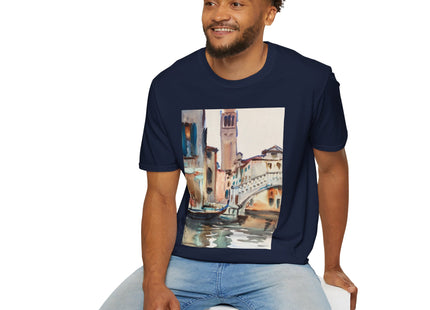 A Bridge and Campanile, Venice by John Singer Sargent Softstyle T-Shirt