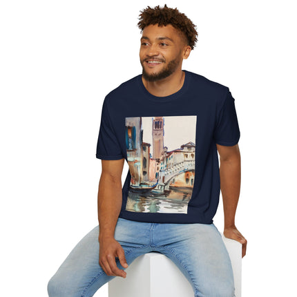 A Bridge and Campanile, Venice by John Singer Sargent Softstyle T-Shirt