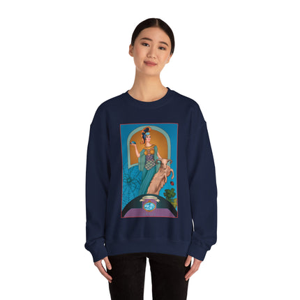 March & Aquamarine (Gem Series) by Sofia Chiostri Unisex Heavy Blend™ Crewneck Sweatshirt