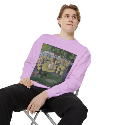 A Sunday on La Grande Jatte by Georges Seurat Unisex Garment-Dyed Sweatshirt
