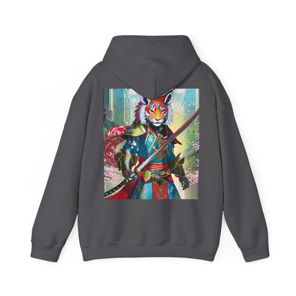 Cyberpunk Samurai Tiger – Heavy Blend™ Hooded Sweatshirt