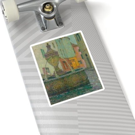 La Fontaine, Saint-Paul De Vence by Henri Le Sidaner Kiss-Cut Stickers (4 Sizes)