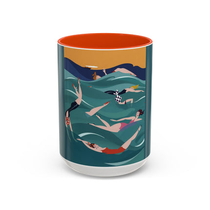 Summer Splash Colorful Mugs – Retro Beach Joy & Carefree Summer Vibes