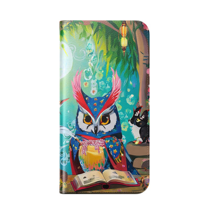 🦉✨ Owl's Magical Workshop Flip Case – Enchanted Wisdom & Arcane Wonder