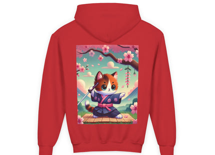 Samurai Kitten Youth Heavy Blend Hooded Sweatshirt