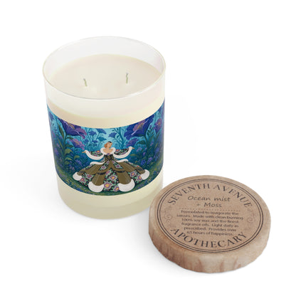 💜🌸 The Enchanted Twilight Flower Garden Scented Candle – Art Deco Floral Elegance