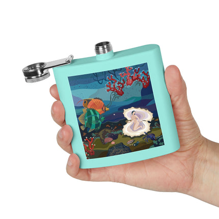 Ocean Pearl Siren Flask – Mystical Mermaid & Marine Enchantment