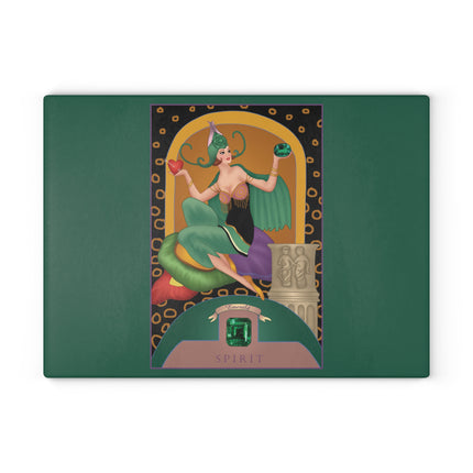 May & Emerald Zodiac Glass Cutting Board