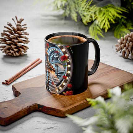 Halloween Witch Through the Mirror Colorful Mugs (11oz, 15oz)