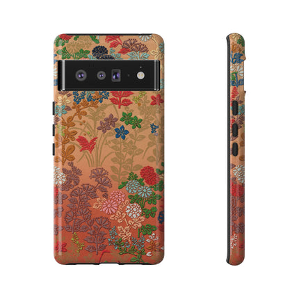 Ornamental Japanese Flower Pattern Phone Cases