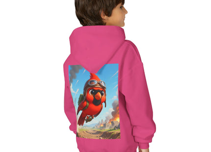 Cardinal Dive Bomber Youth Heavy Blend Hooded Sweatshirt