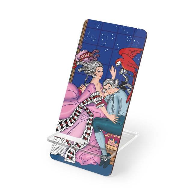 La Guirlande, Le Perroquet Jaloux (The Jealous Parrot) by George Barbier Mobile Display Stand for Smartphones
