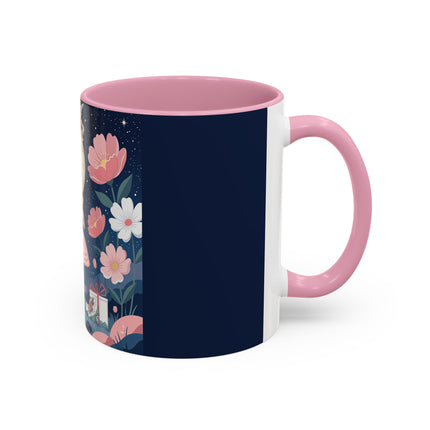 🕛🌸 Midnight Waltz Before Christmas Colorful Mug – Art Deco Holiday Fantasy