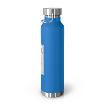 Iris, Iris sibirica by Anselmus Boëtius de Boodt Copper Vacuum Insulated Bottle, 22oz