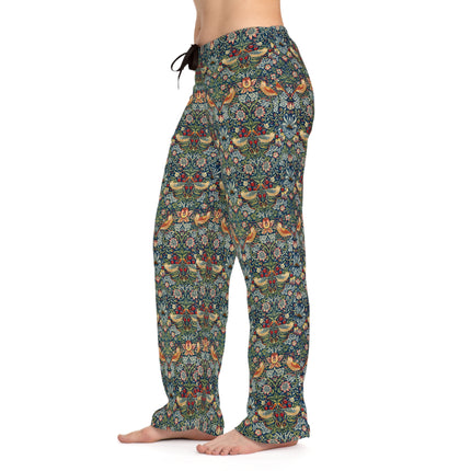 Strawberry Thief by William Morris Women's Pajama Pants (AOP)