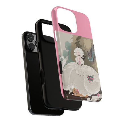 Rococo Garden Reader Phone Case – Whimsical Elegance & Timeless Charm