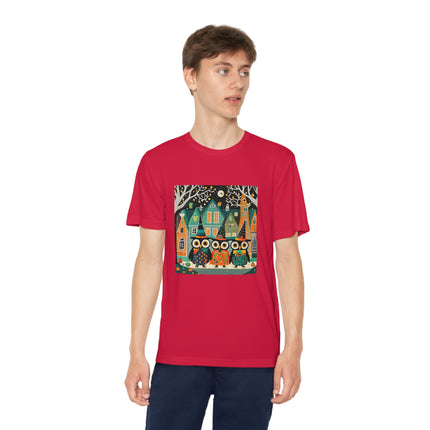Night of the Trick-or-Treating Owlets Youth Competitor Tee