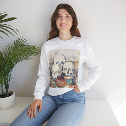 The Three Skulls by Paul Cézanne Unisex Heavy Blend™ Crewneck Sweatshirt