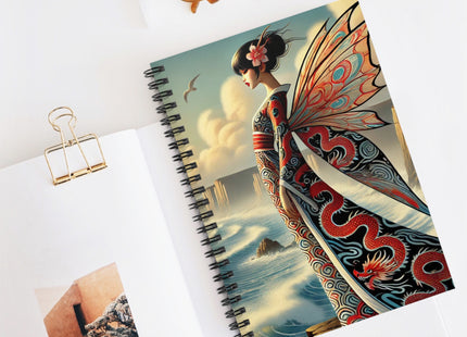 Coastal Fairy Spiral Notebook — Ruled Line