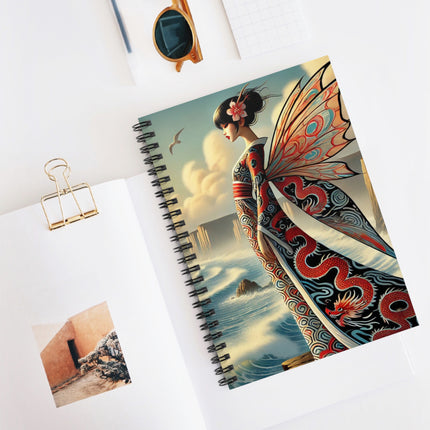 Coastal Fairy Spiral Notebook — Ruled Line