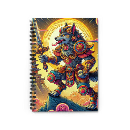 Mountain Wolf Spiral Notebook - Ruled Line
