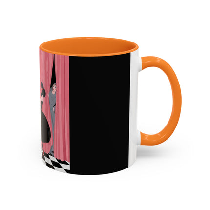 The Ladies Behind The Velvet Curtain Colorful Mugs – Art Deco Theatrical Elegance