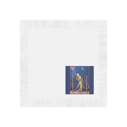 Smoke and Secrets White Coined Napkins