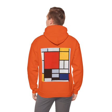 Composition with Red, Yellow, Blue, and Black by Piet Mondrian Heavy Blend™ Hooded Sweatshirt