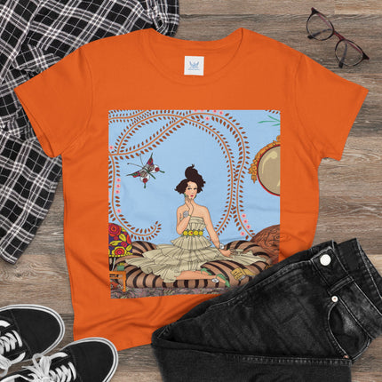 Minuit … ou l’appartement à la mode by George Barbier Women's Midweight Cotton Tee
