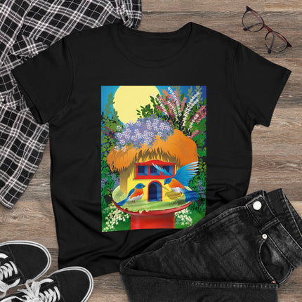 Birdhouse Haven Women's Midweight Cotton Tee