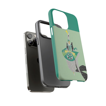 Peacock Dancer Phone Case – Opulent Glamour & Theatrical Elegance