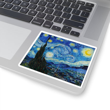 The Starry Night by Vincent Van Gogh Kiss-Cut Stickers (4 Sizes)