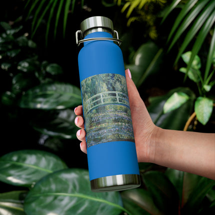 Water Lilies and Japanese Bridge by Claude Monet Copper Vacuum Insulated Bottle, 22oz