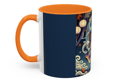 Skeleton Kabuki Performer Colorful Mugs (11oz, 15oz)