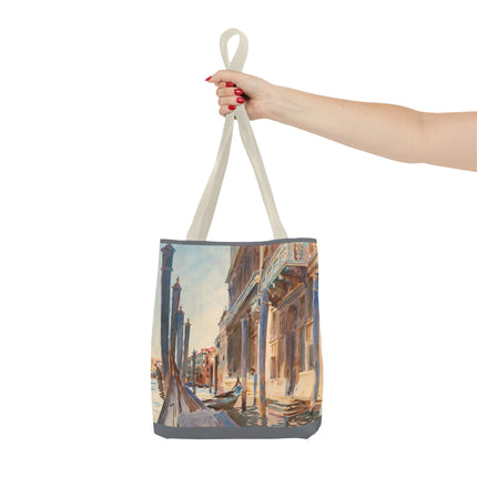 Gondola Moorings on the Grand Canal by John Singer Sargent Tote Bag (AOP)