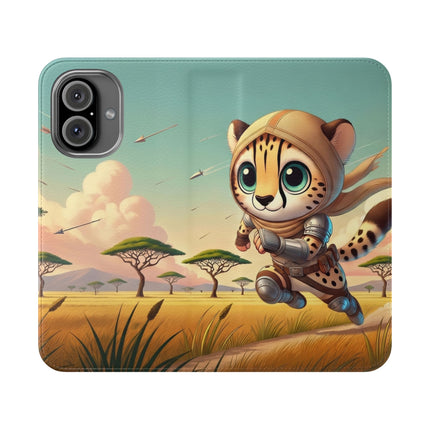 🐆⚡ Swift Cheetah Flip Case – Speed, Freedom & Untamed Adventure