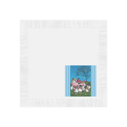 Enchanted Easter Gathering White Coined Napkins