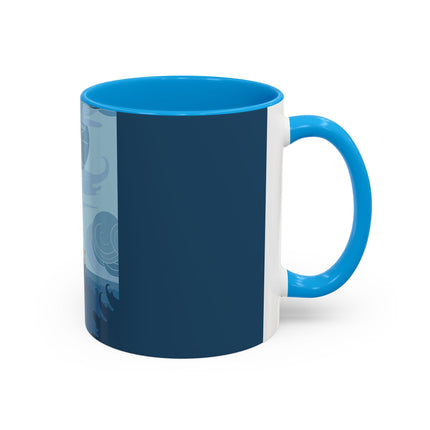 Siren of the Waves Colorful Mugs – Dramatic Sea Power & Bold Elegance