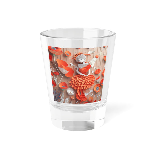 Poppy Fairy Shot Glass, 1.5oz