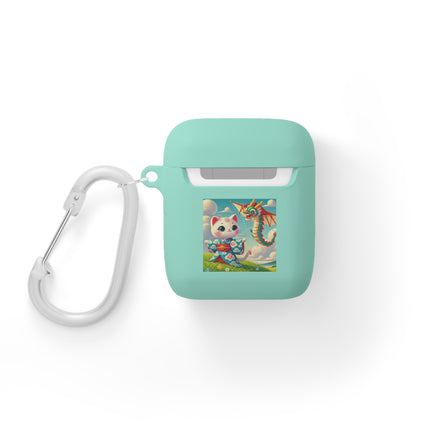 Geisha Kitten and the Dragon Kite AirPods and AirPods Pro Case
