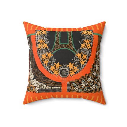 La décoration moderne dans le textile Pl. 6 by Gaston Charlet Spun Polyester Square Pillow