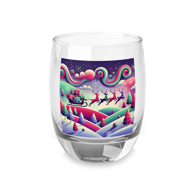 Festive Reindeer Flight Whiskey Glass